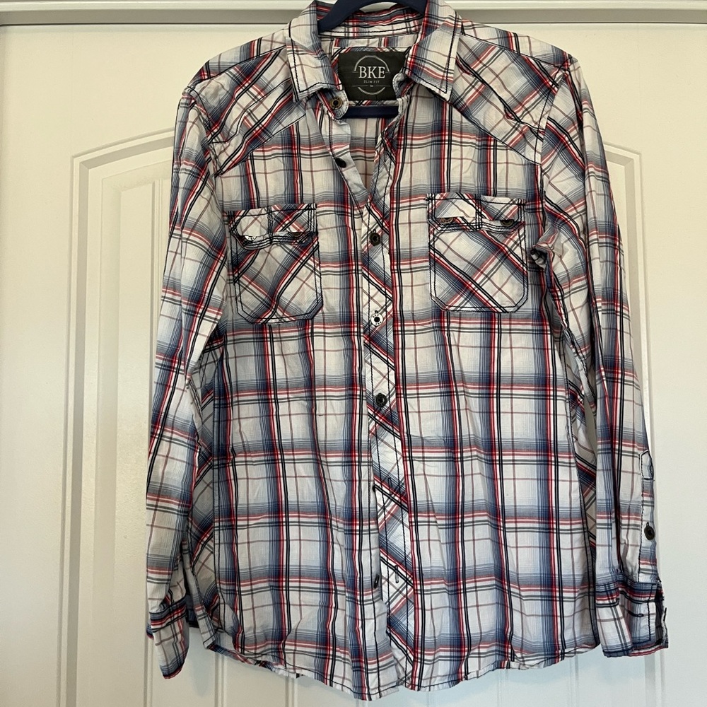 BKE Slim Fit Button Up M